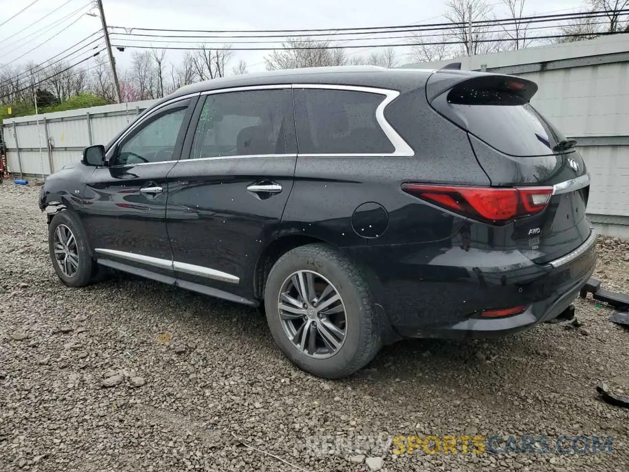 2 fotografías del automóvil dañado 5N1DL0MM6LC517551 INFINITI QX60 2020
