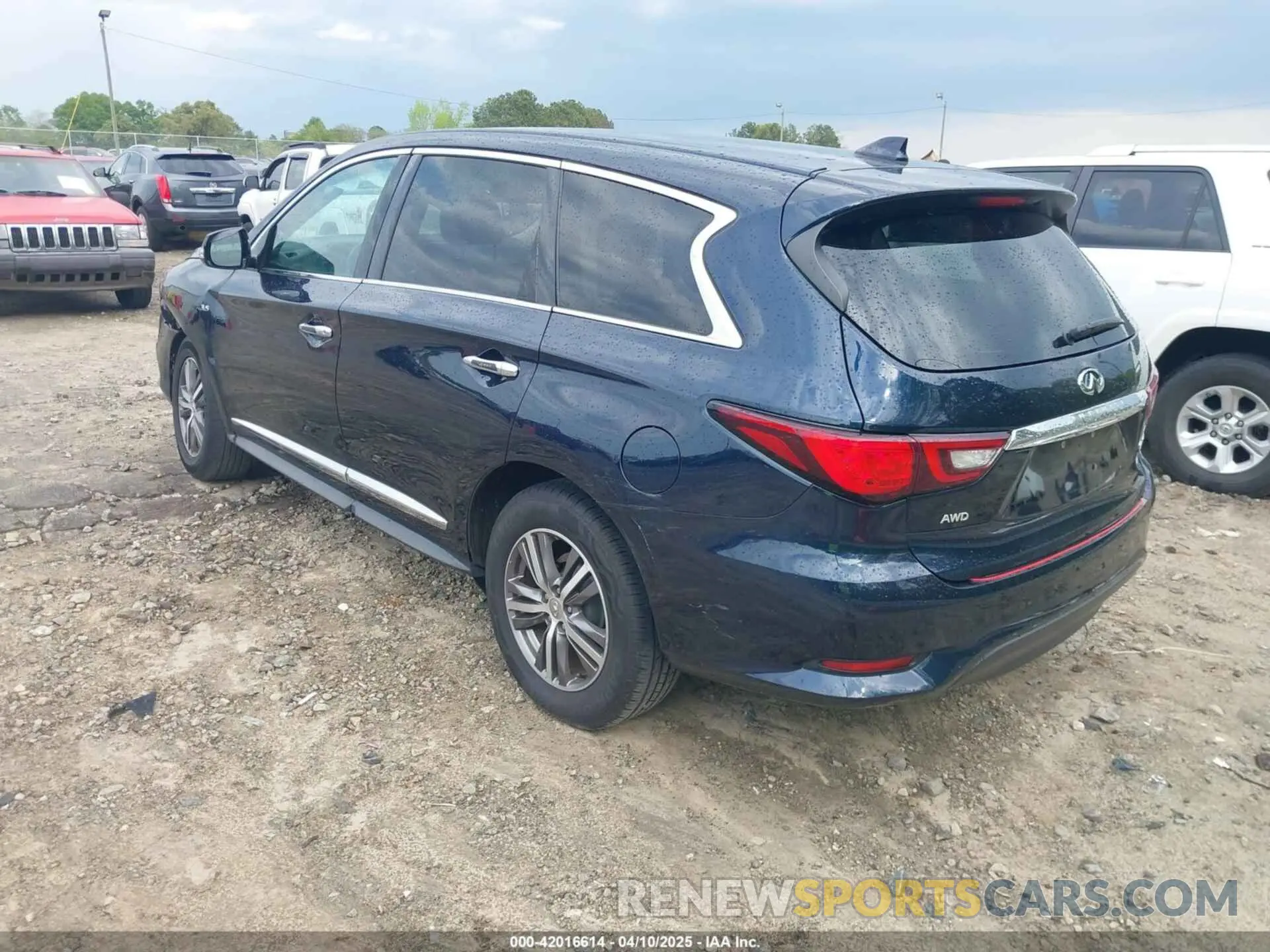 3 fotografías del automóvil dañado 5N1DL0MM6LC528615 INFINITI QX60 2020