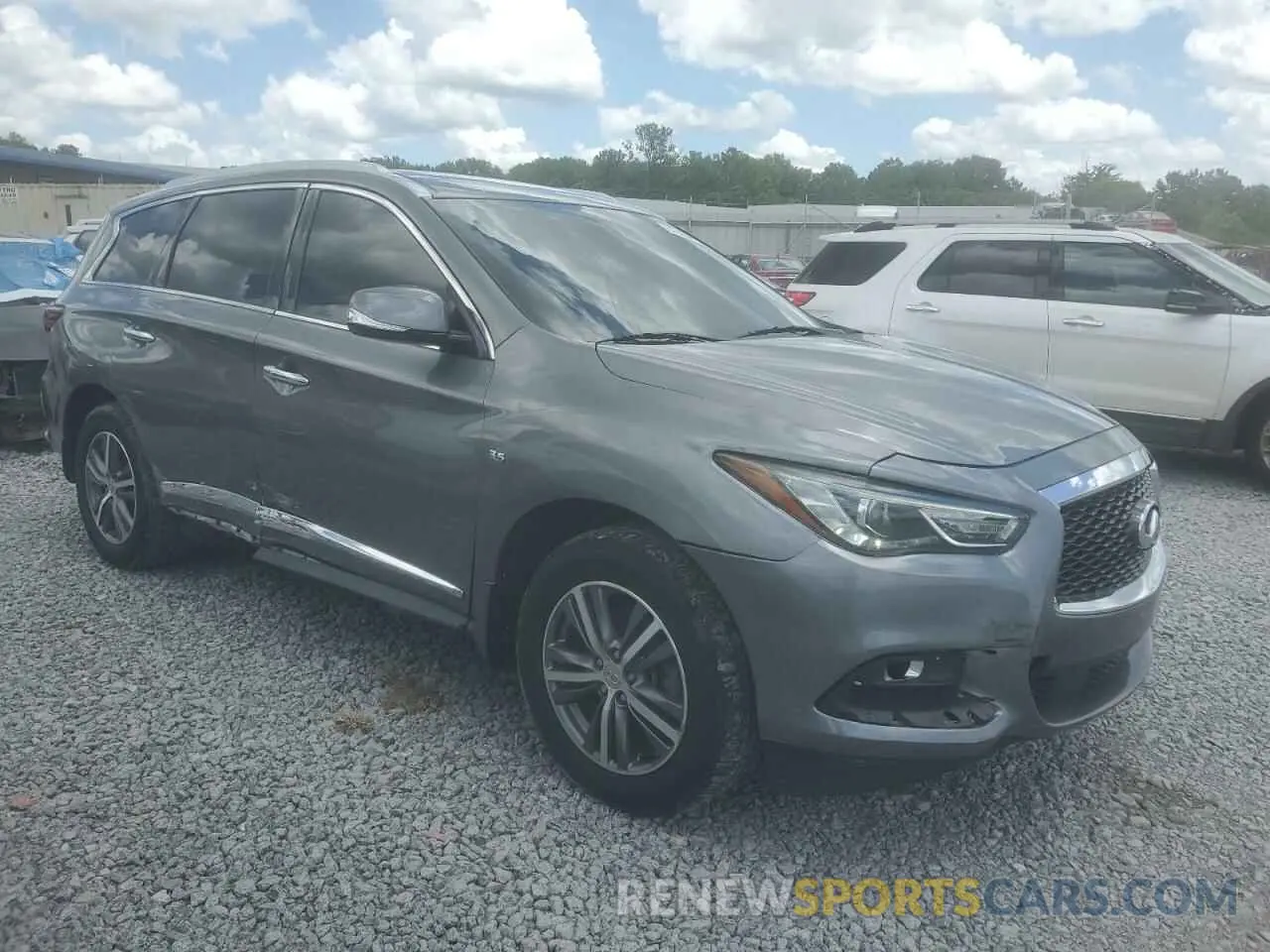 4 fotografías del automóvil dañado 5N1DL0MM8LC514229 INFINITI QX60 2020