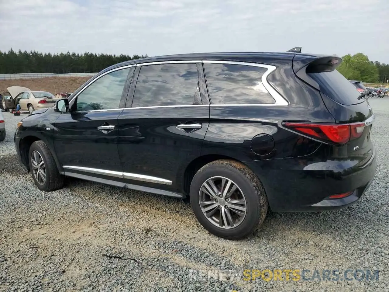 2 fotografías del automóvil dañado 5N1DL0MM8LC521231 INFINITI QX60 2020
