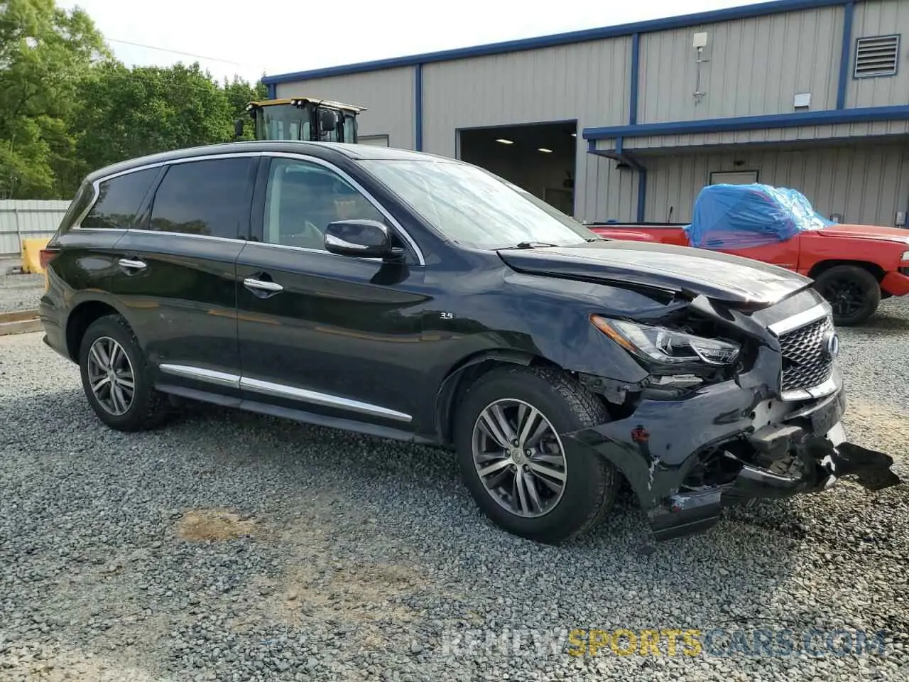 4 fotografías del automóvil dañado 5N1DL0MM8LC521231 INFINITI QX60 2020