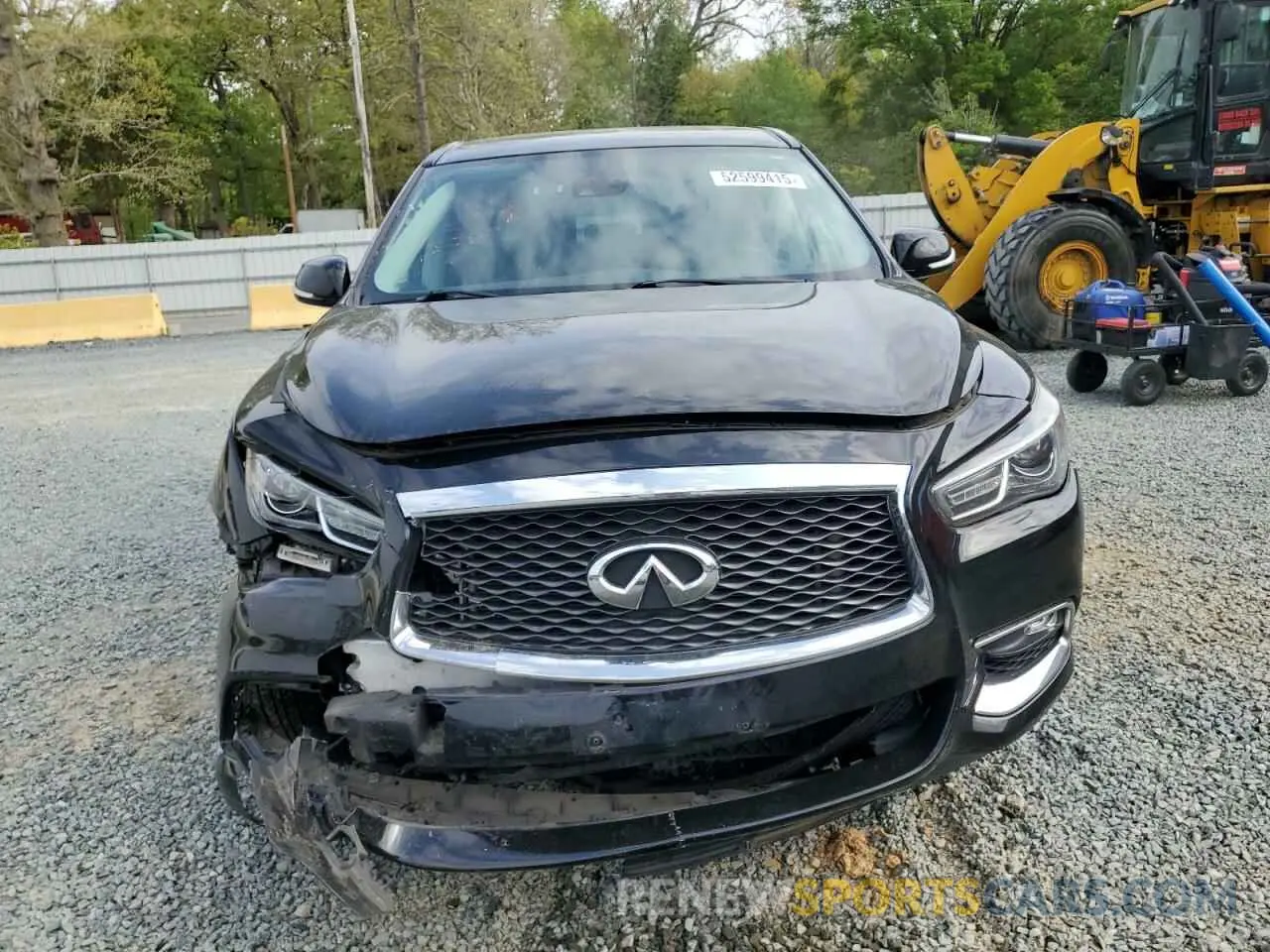 5 fotografías del automóvil dañado 5N1DL0MM8LC521231 INFINITI QX60 2020