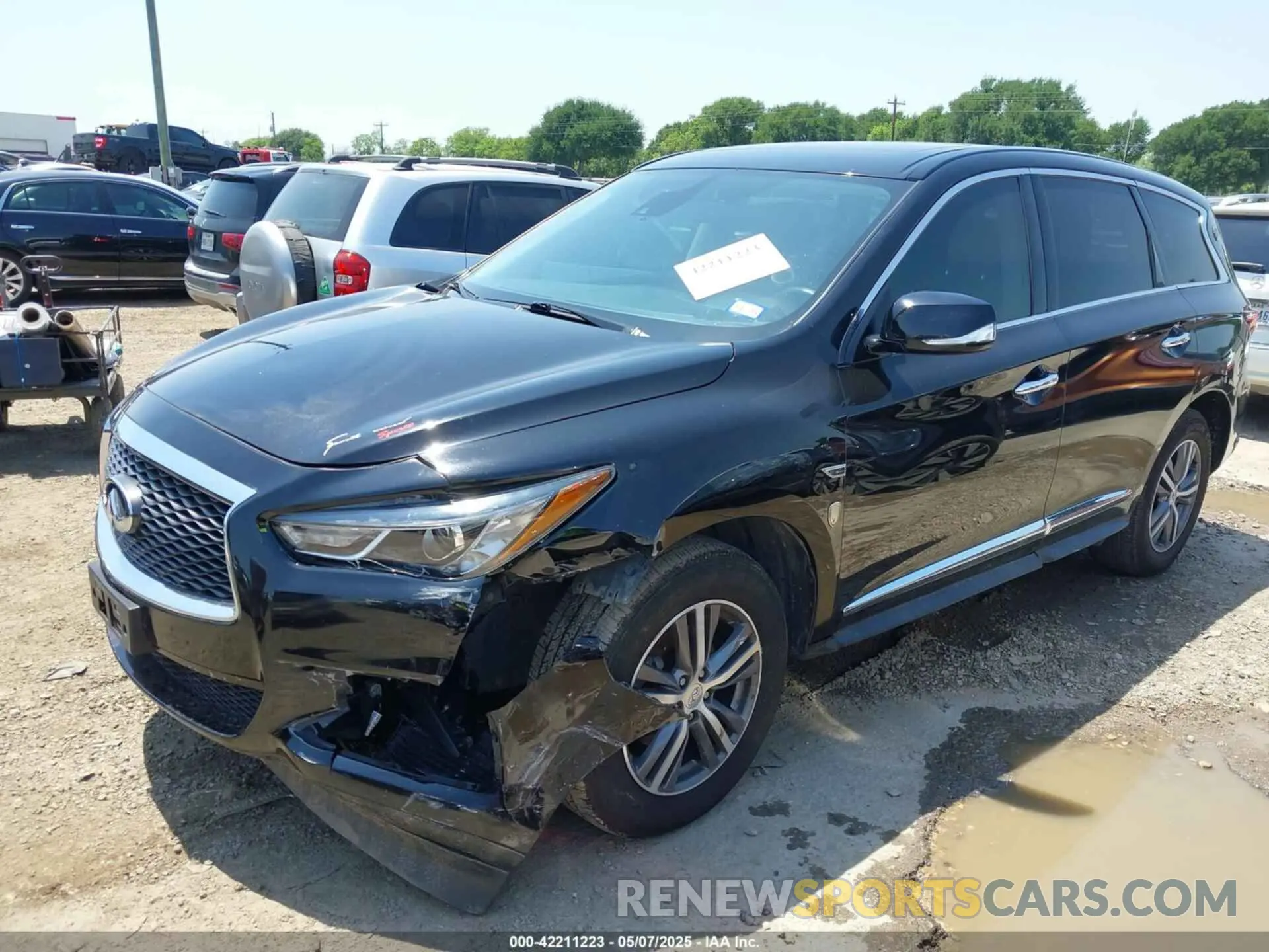 2 fotografías del automóvil dañado 5N1DL0MM9LC516314 INFINITI QX60 2020