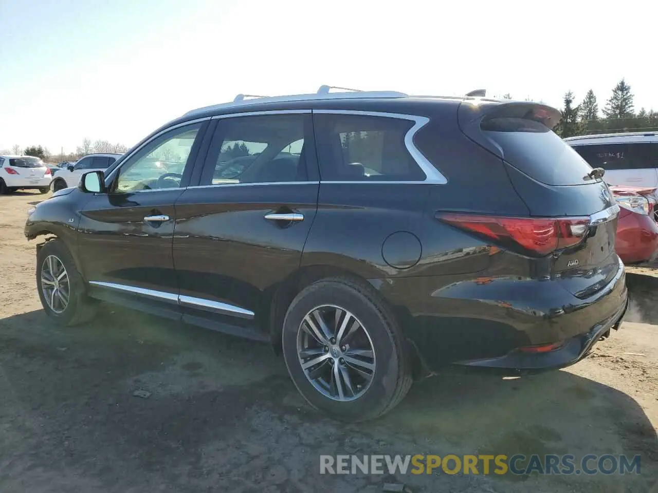 2 fotografías del automóvil dañado 5N1DL0MM9LC520833 INFINITI QX60 2020