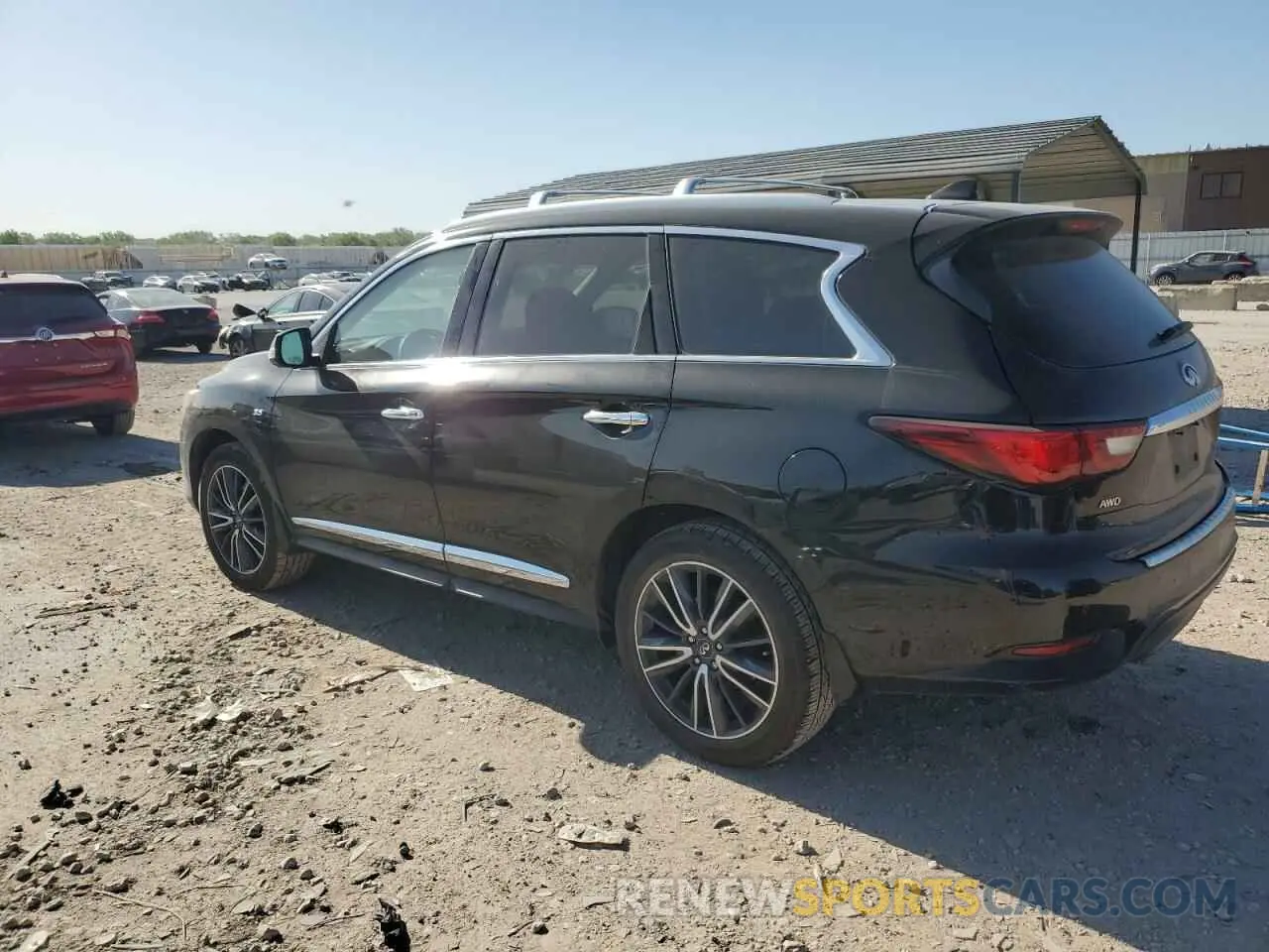 2 fotografías del automóvil dañado 5N1DL0MM9LC530326 INFINITI QX60 2020