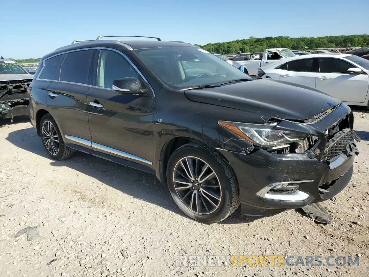 4 fotografías del automóvil dañado 5N1DL0MM9LC530326 INFINITI QX60 2020