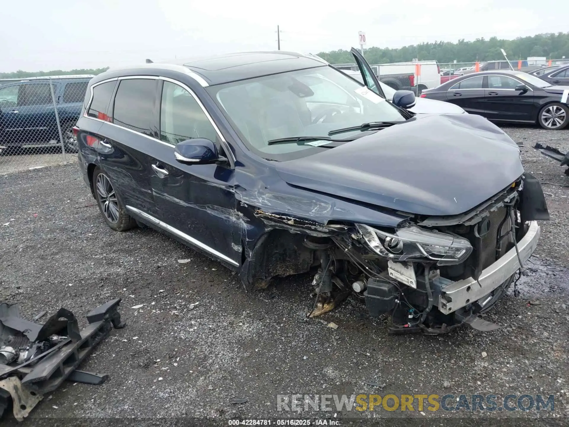 6 fotografías del automóvil dañado 5N1DL0MM9LC539625 INFINITI QX60 2020