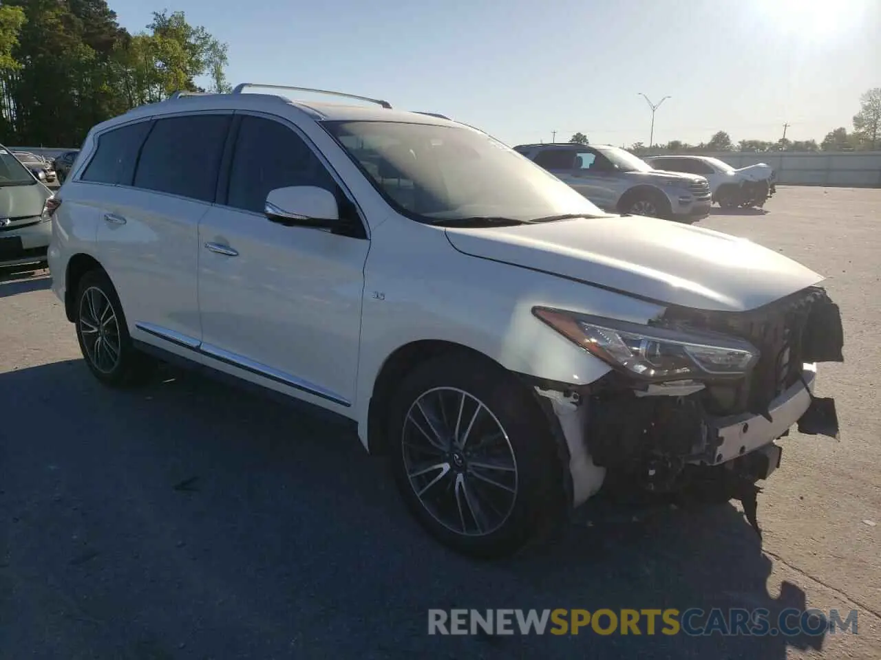 4 fotografías del automóvil dañado 5N1DL0MM9LC544470 INFINITI QX60 2020
