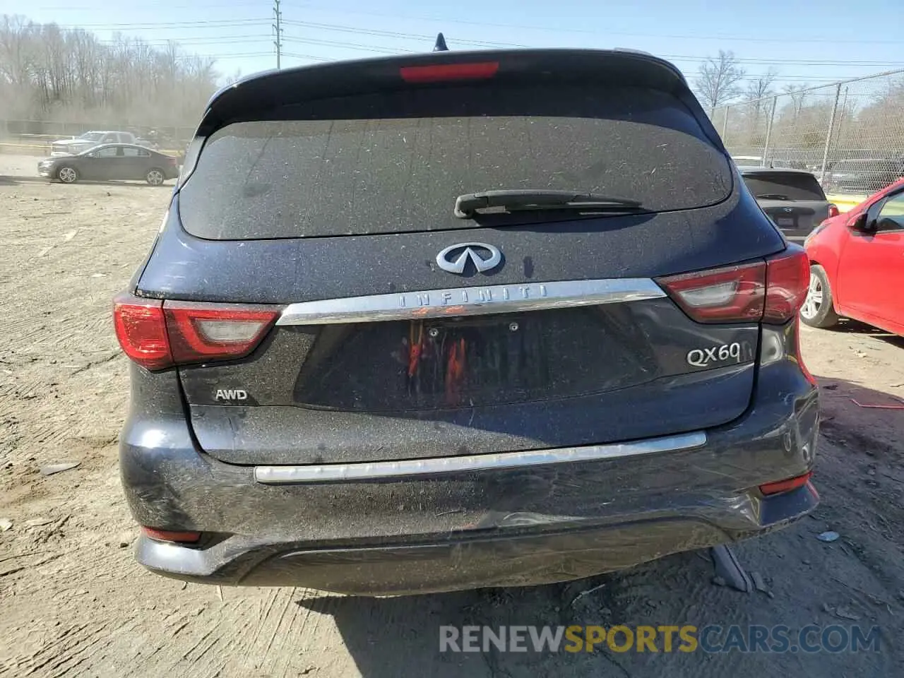 6 fotografías del automóvil dañado 5N1DL0MM9LC545442 INFINITI QX60 2020
