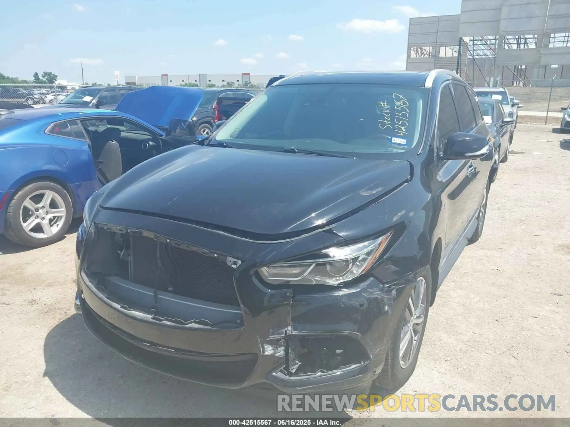 2 fotografías del automóvil dañado 5N1DL0MMXLC502566 INFINITI QX60 2020