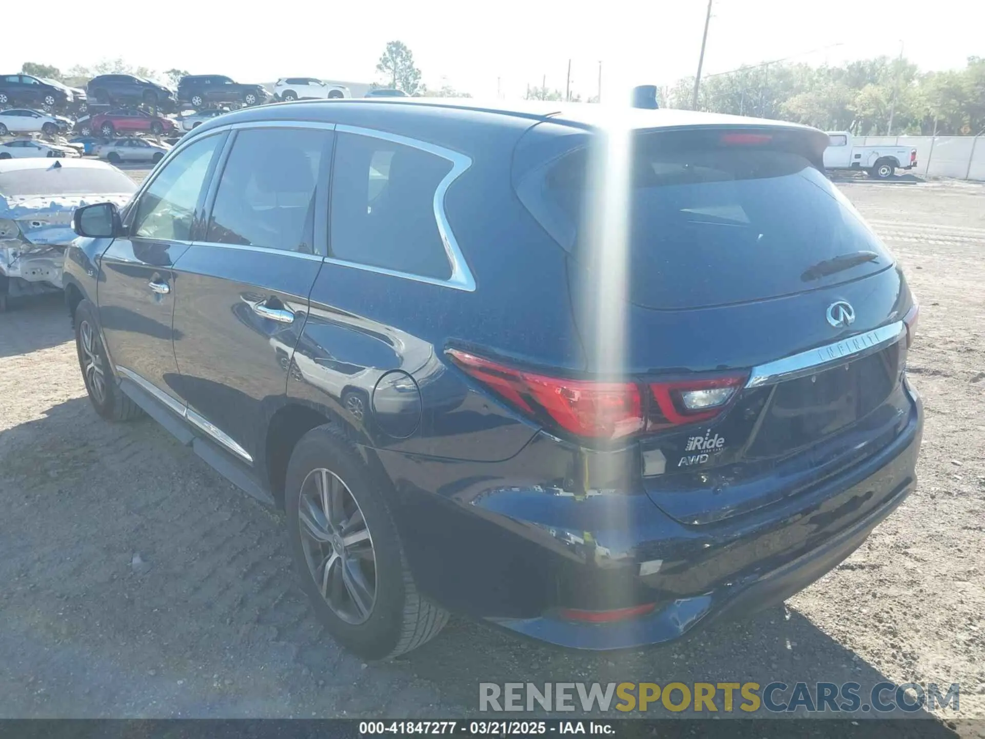 3 fotografías del automóvil dañado 5N1DL0MMXLC526804 INFINITI QX60 2020