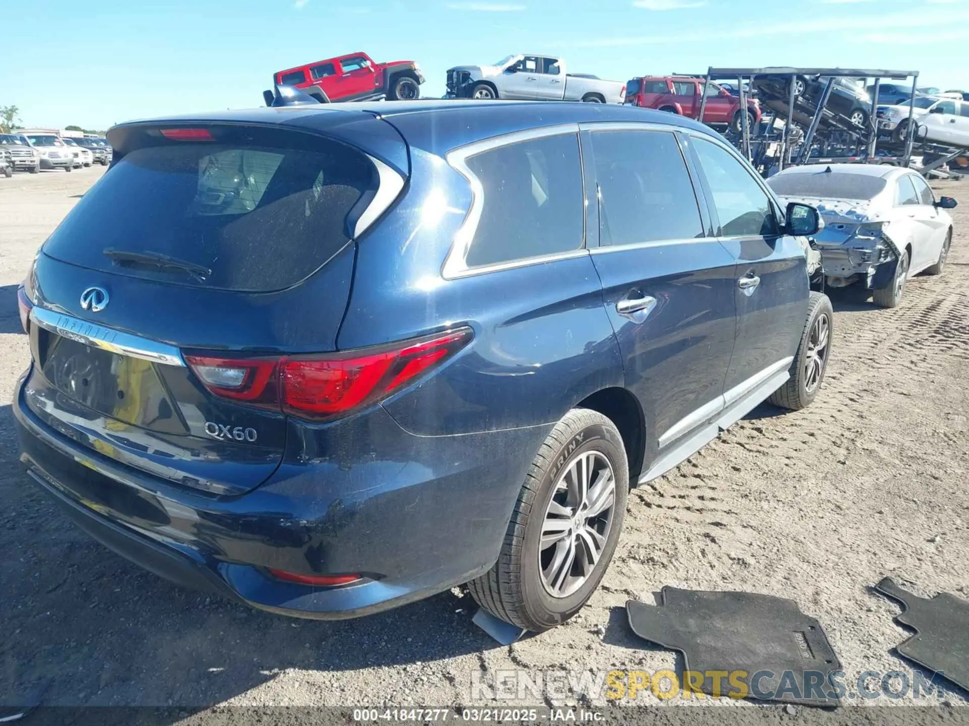 4 fotografías del automóvil dañado 5N1DL0MMXLC526804 INFINITI QX60 2020