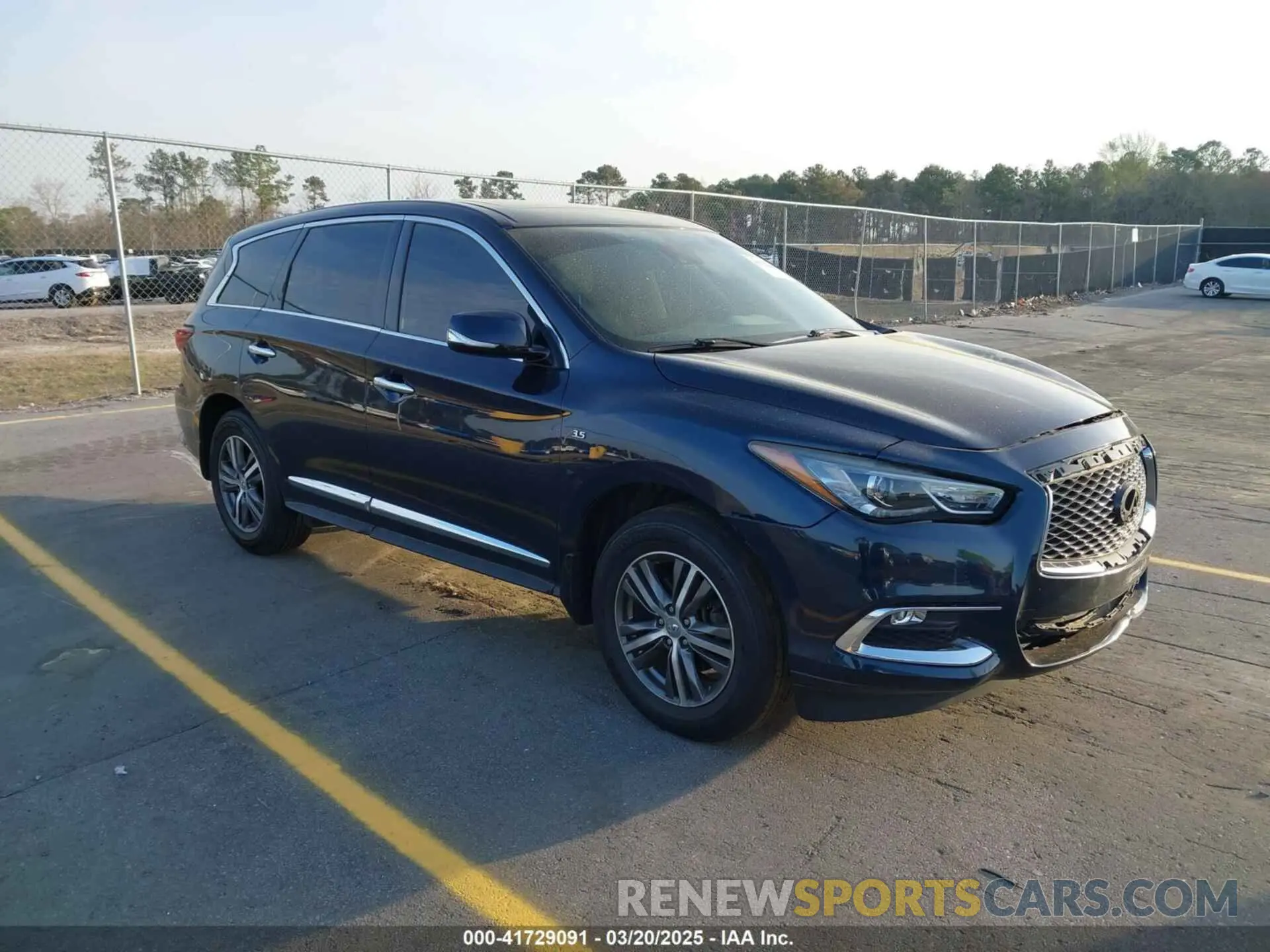 1 fotografías del automóvil dañado 5N1DL0MN1LC501086 INFINITI QX60 2020