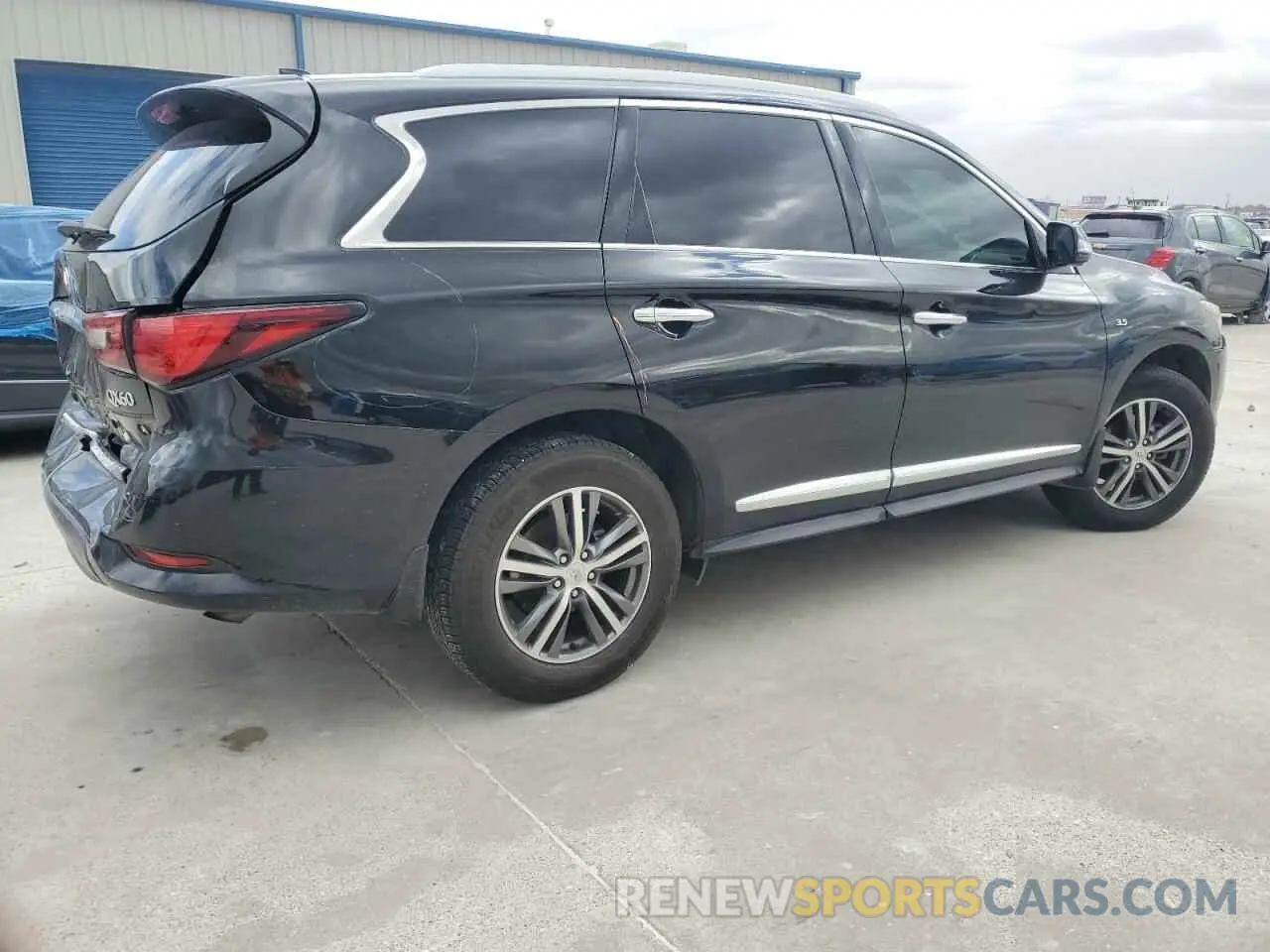 3 fotografías del automóvil dañado 5N1DL0MN1LC501752 INFINITI QX60 2020