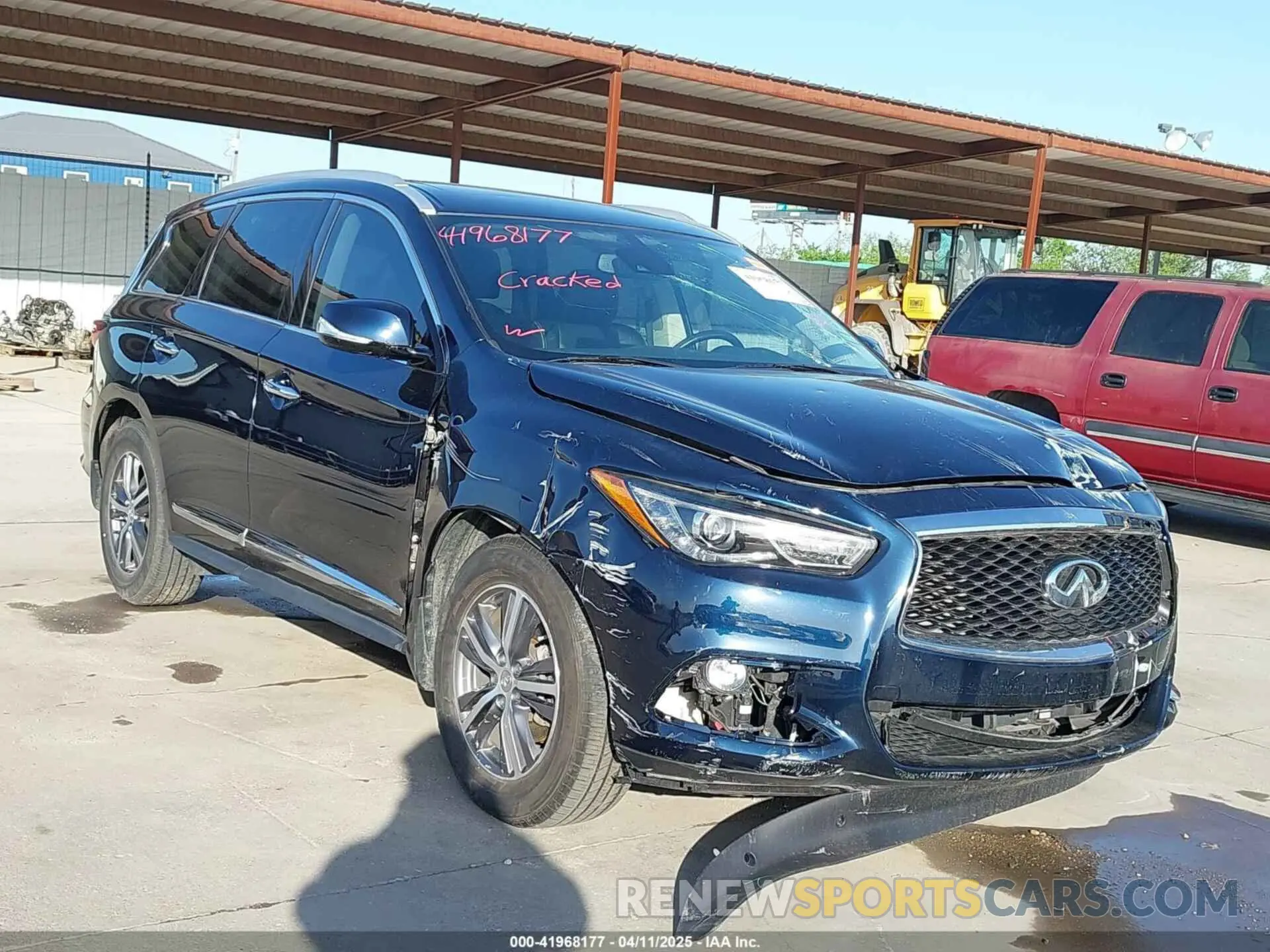 1 fotografías del automóvil dañado 5N1DL0MN1LC506501 INFINITI QX60 2020
