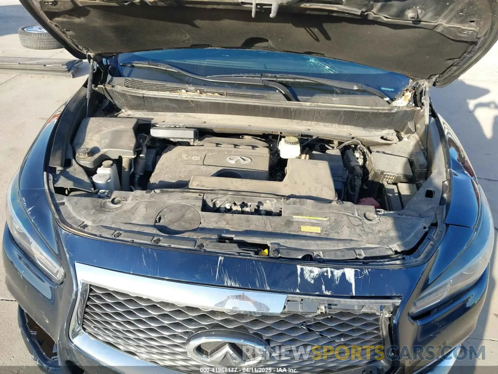 10 fotografías del automóvil dañado 5N1DL0MN1LC506501 INFINITI QX60 2020