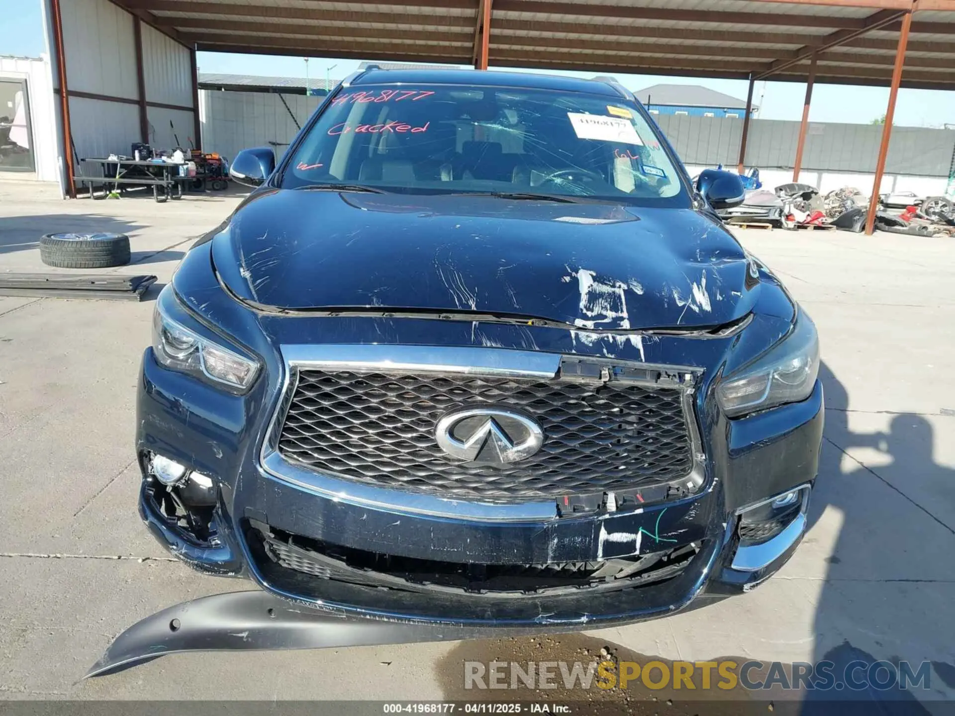 12 fotografías del automóvil dañado 5N1DL0MN1LC506501 INFINITI QX60 2020