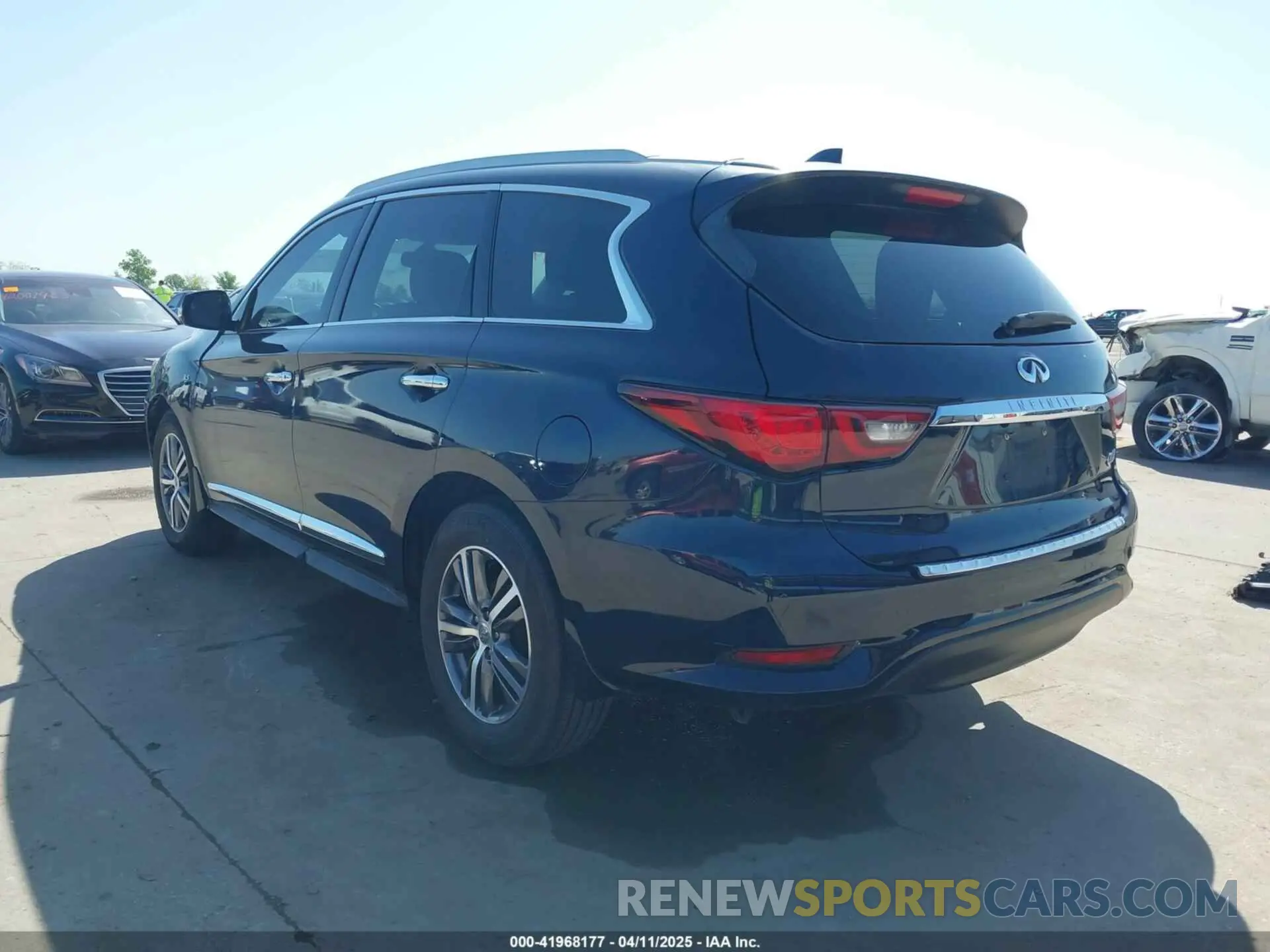 3 fotografías del automóvil dañado 5N1DL0MN1LC506501 INFINITI QX60 2020