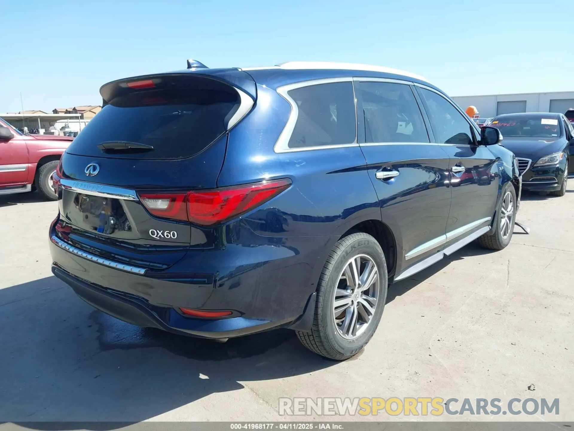 4 fotografías del automóvil dañado 5N1DL0MN1LC506501 INFINITI QX60 2020