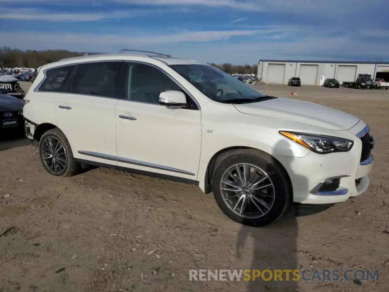 4 fotografías del automóvil dañado 5N1DL0MN1LC546769 INFINITI QX60 2020