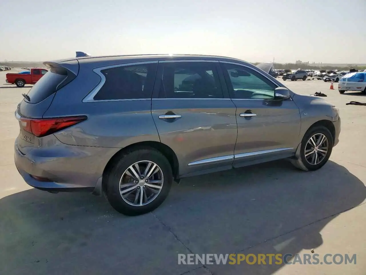 3 fotografías del automóvil dañado 5N1DL0MN2LC501355 INFINITI QX60 2020