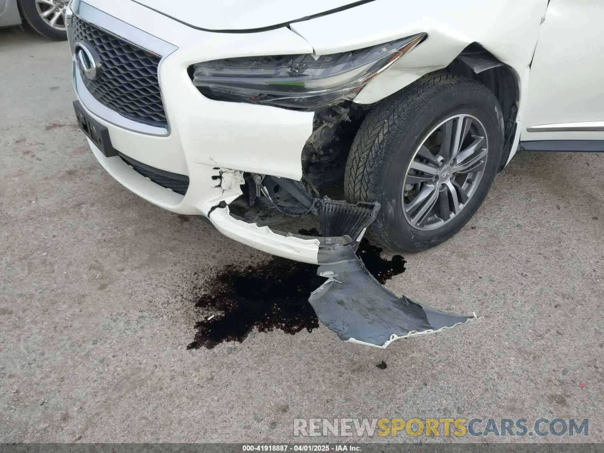 6 fotografías del automóvil dañado 5N1DL0MN2LC531102 INFINITI QX60 2020