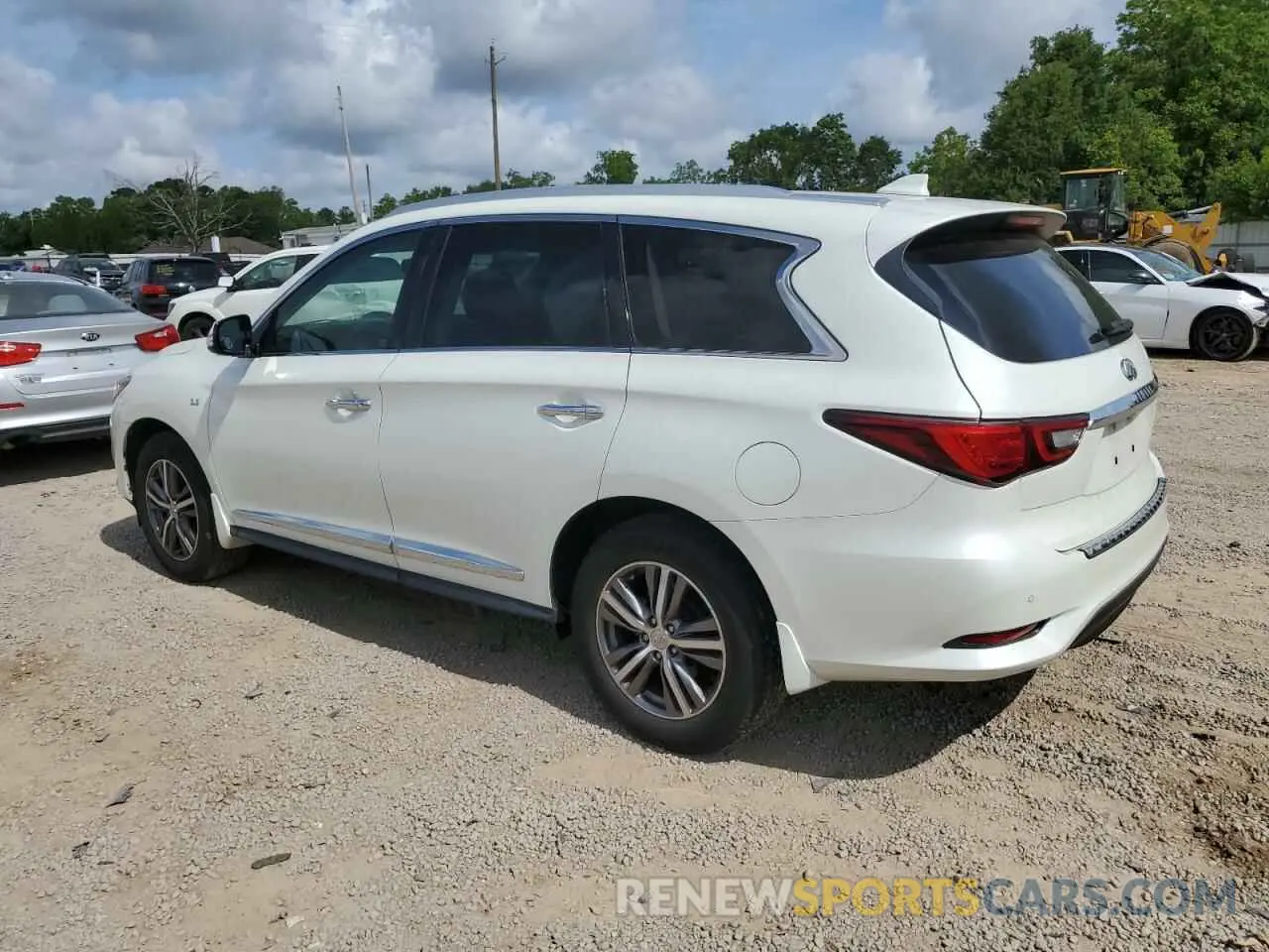 2 fotografías del automóvil dañado 5N1DL0MN3LC521520 INFINITI QX60 2020