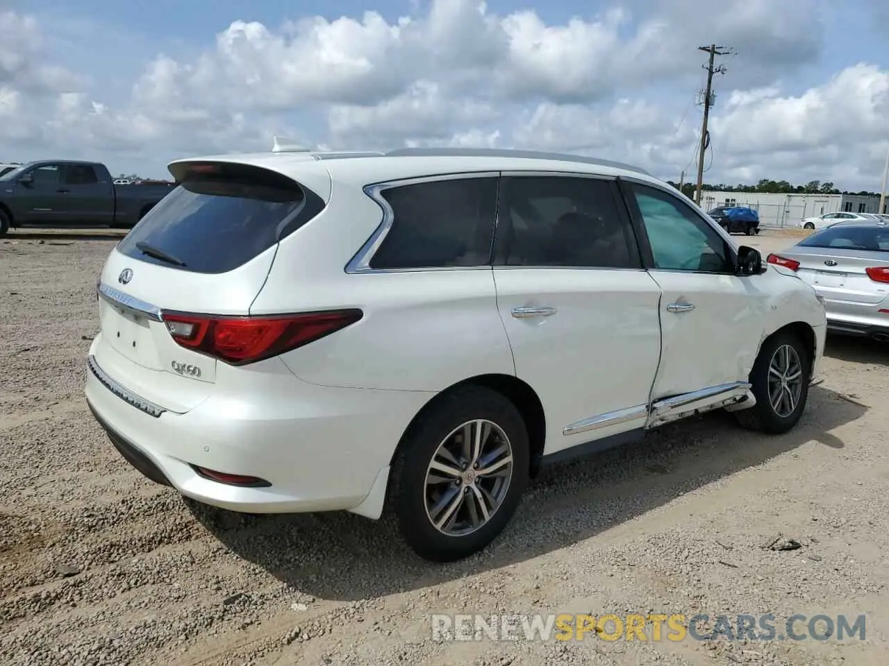 3 fotografías del automóvil dañado 5N1DL0MN3LC521520 INFINITI QX60 2020