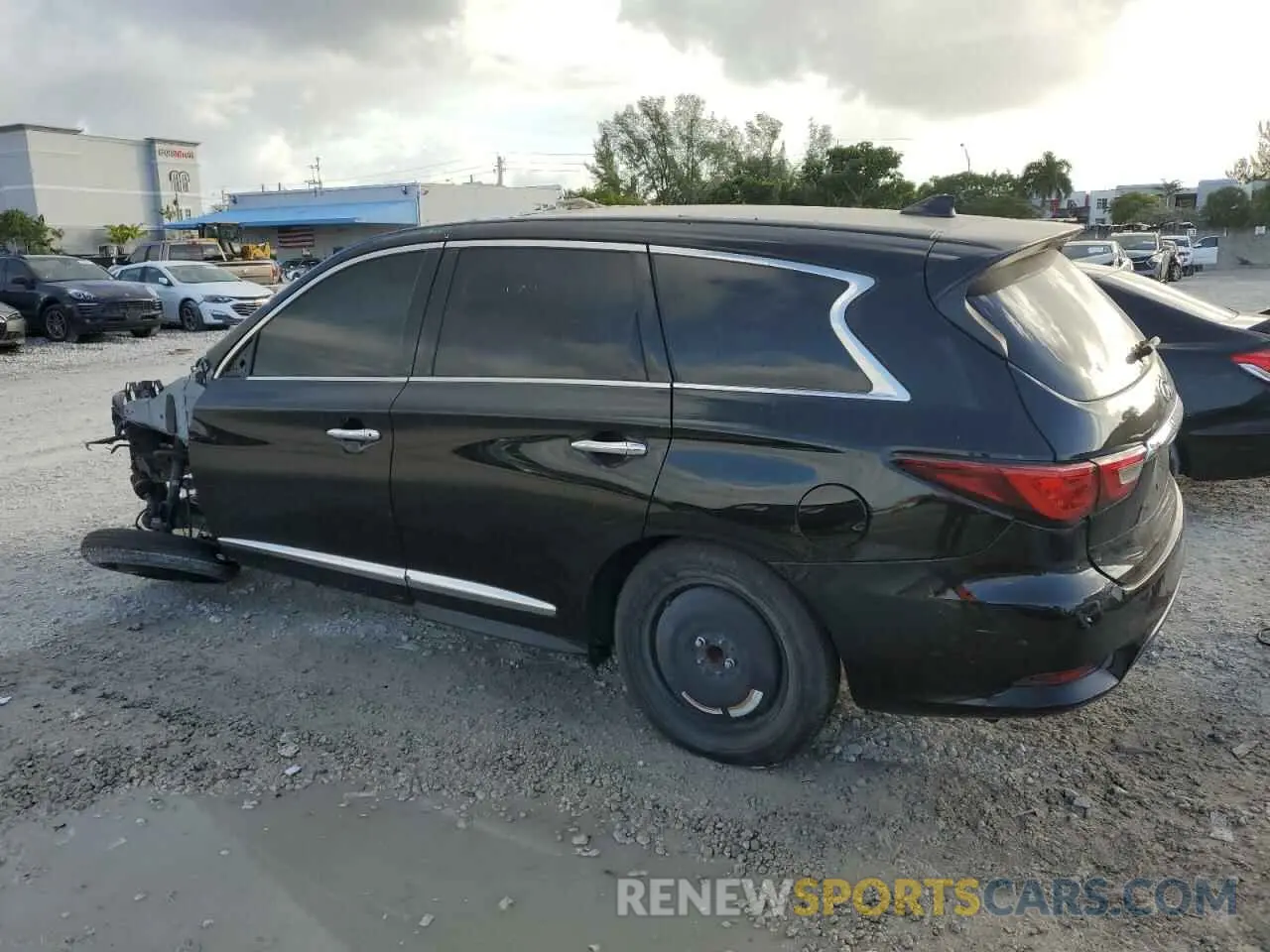2 fotografías del automóvil dañado 5N1DL0MN3LC522795 INFINITI QX60 2020