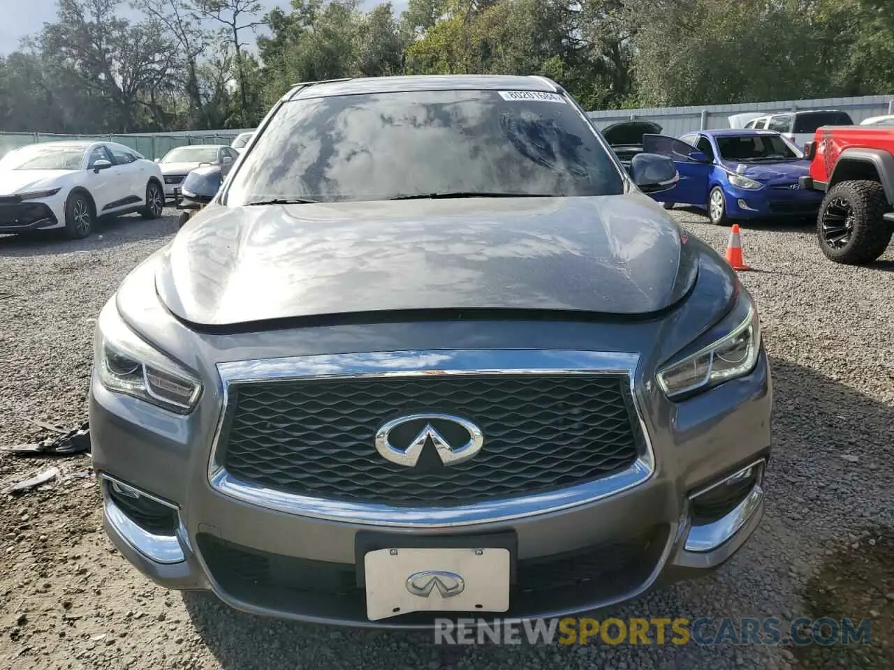 5 fotografías del automóvil dañado 5N1DL0MN3LC532856 INFINITI QX60 2020