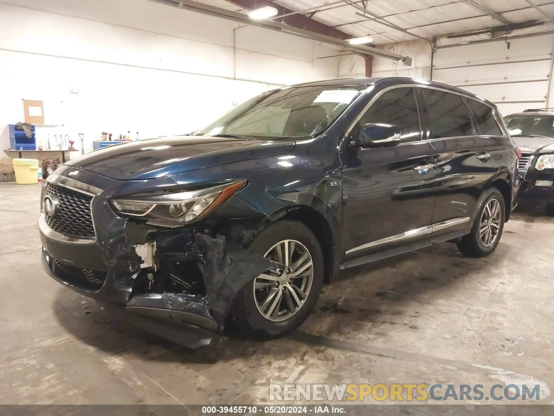 2 fotografías del automóvil dañado 5N1DL0MN4LC516679 INFINITI QX60 2020