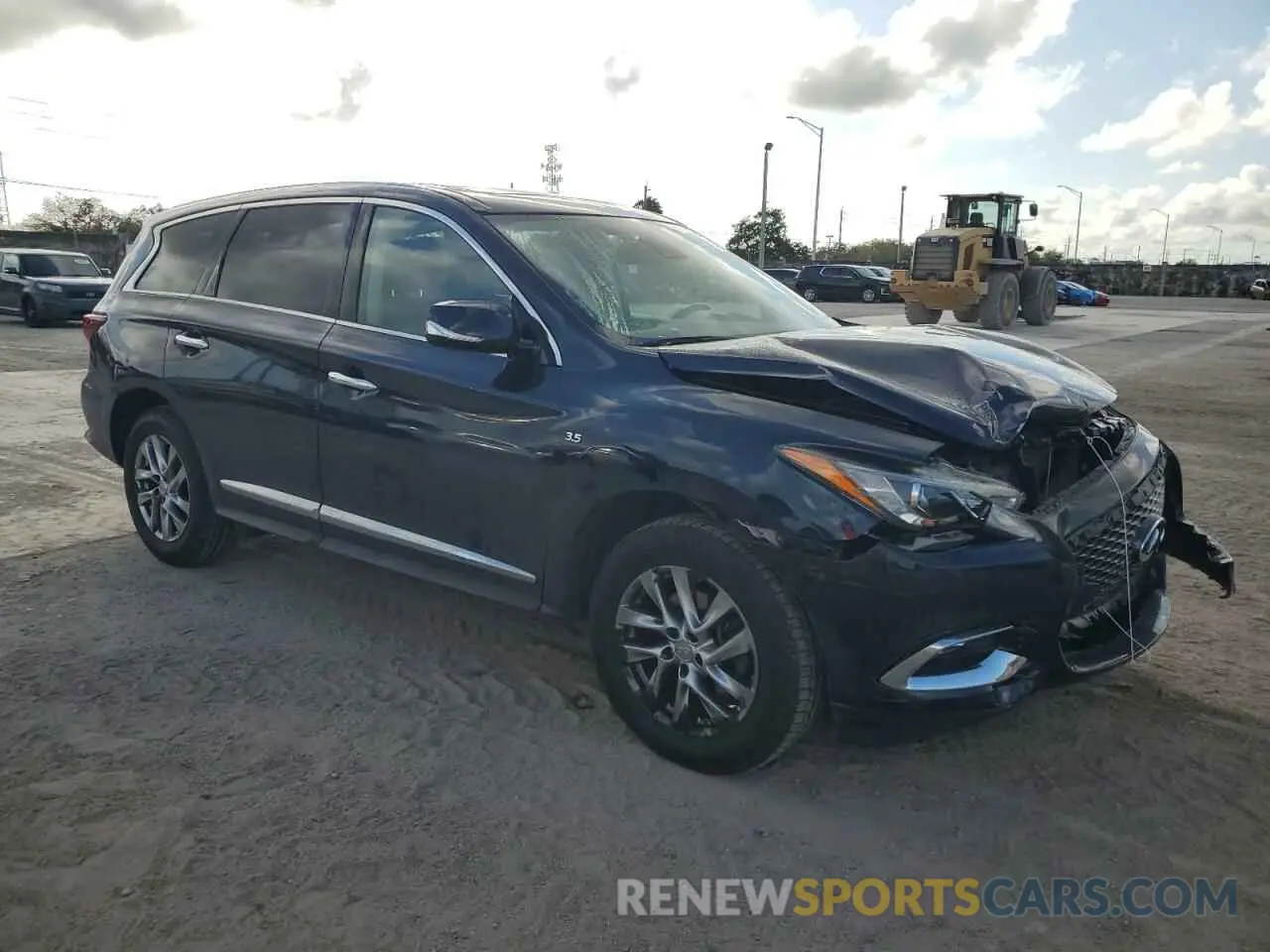 4 fotografías del automóvil dañado 5N1DL0MN4LC533773 INFINITI QX60 2020