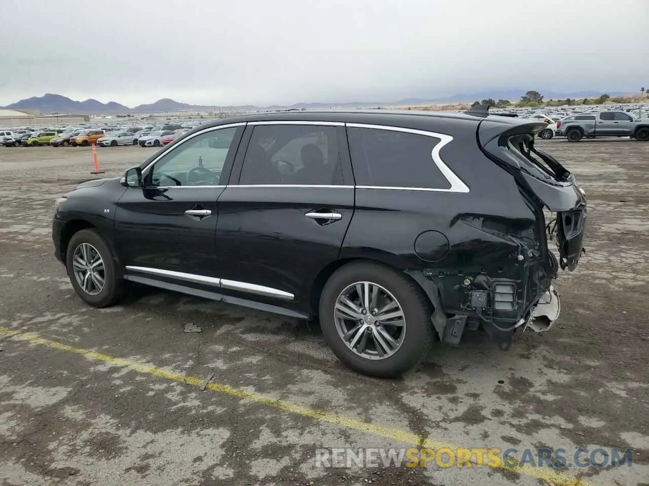 2 fotografías del automóvil dañado 5N1DL0MN5LC502886 INFINITI QX60 2020