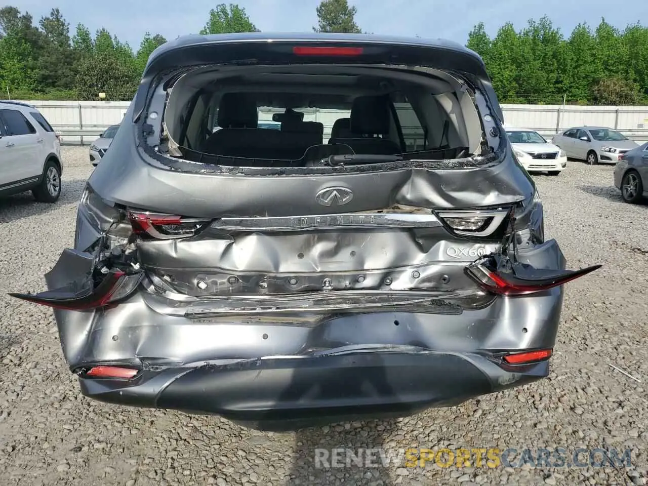 6 fotografías del automóvil dañado 5N1DL0MN5LC546029 INFINITI QX60 2020