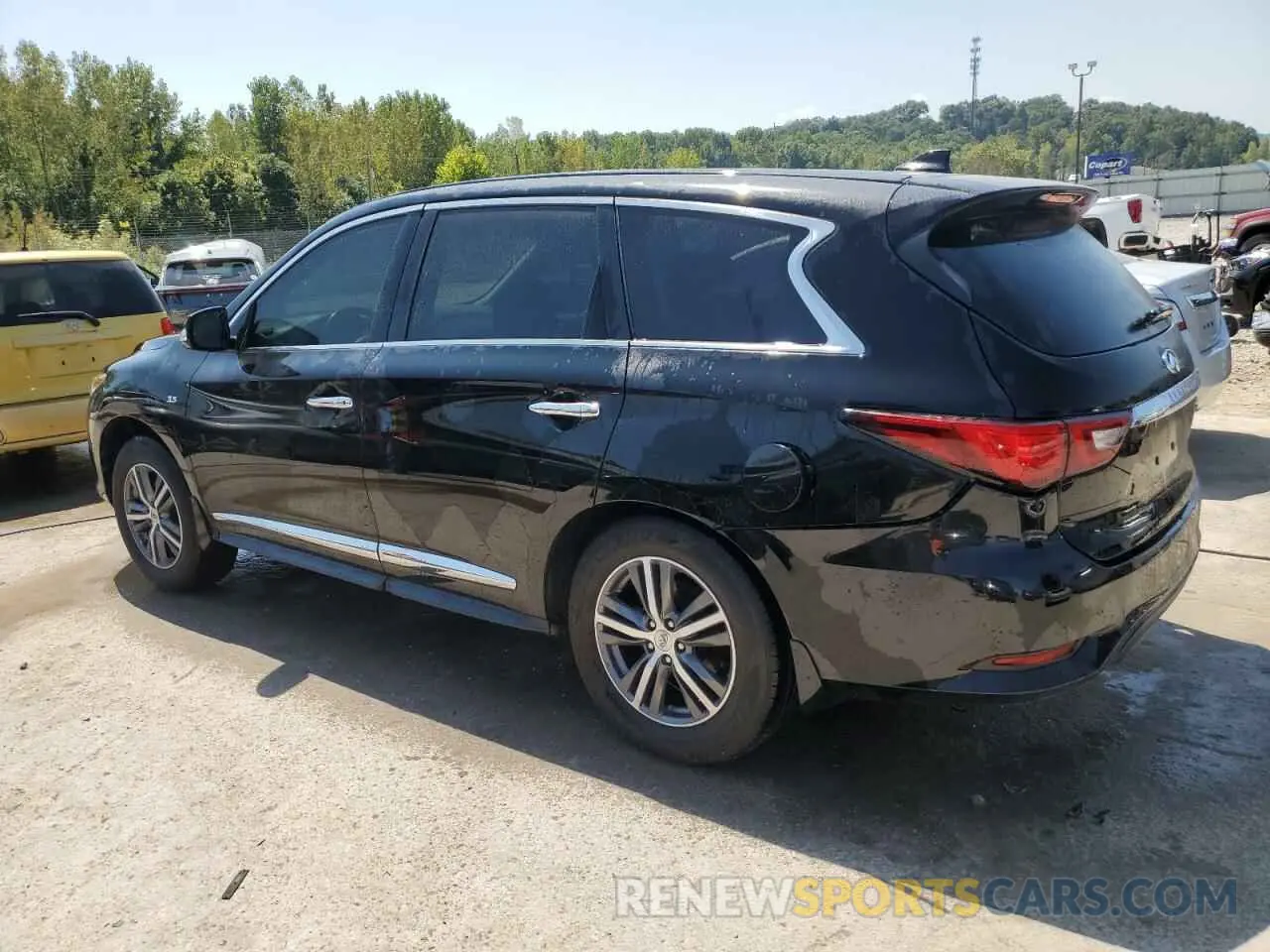 2 fotografías del automóvil dañado 5N1DL0MN7LC518247 INFINITI QX60 2020