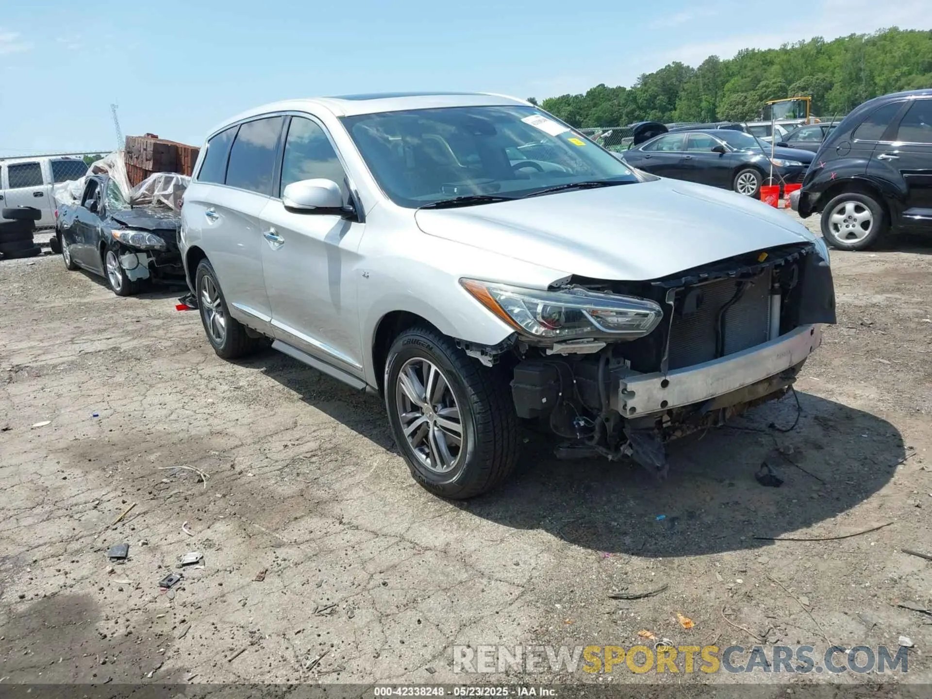 1 fotografías del automóvil dañado 5N1DL0MN7LC529460 INFINITI QX60 2020