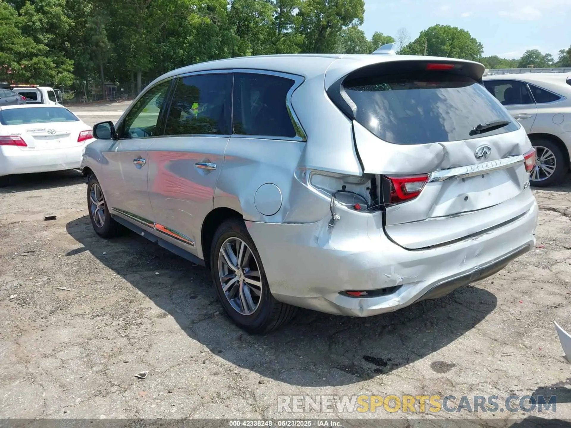 3 fotografías del automóvil dañado 5N1DL0MN7LC529460 INFINITI QX60 2020
