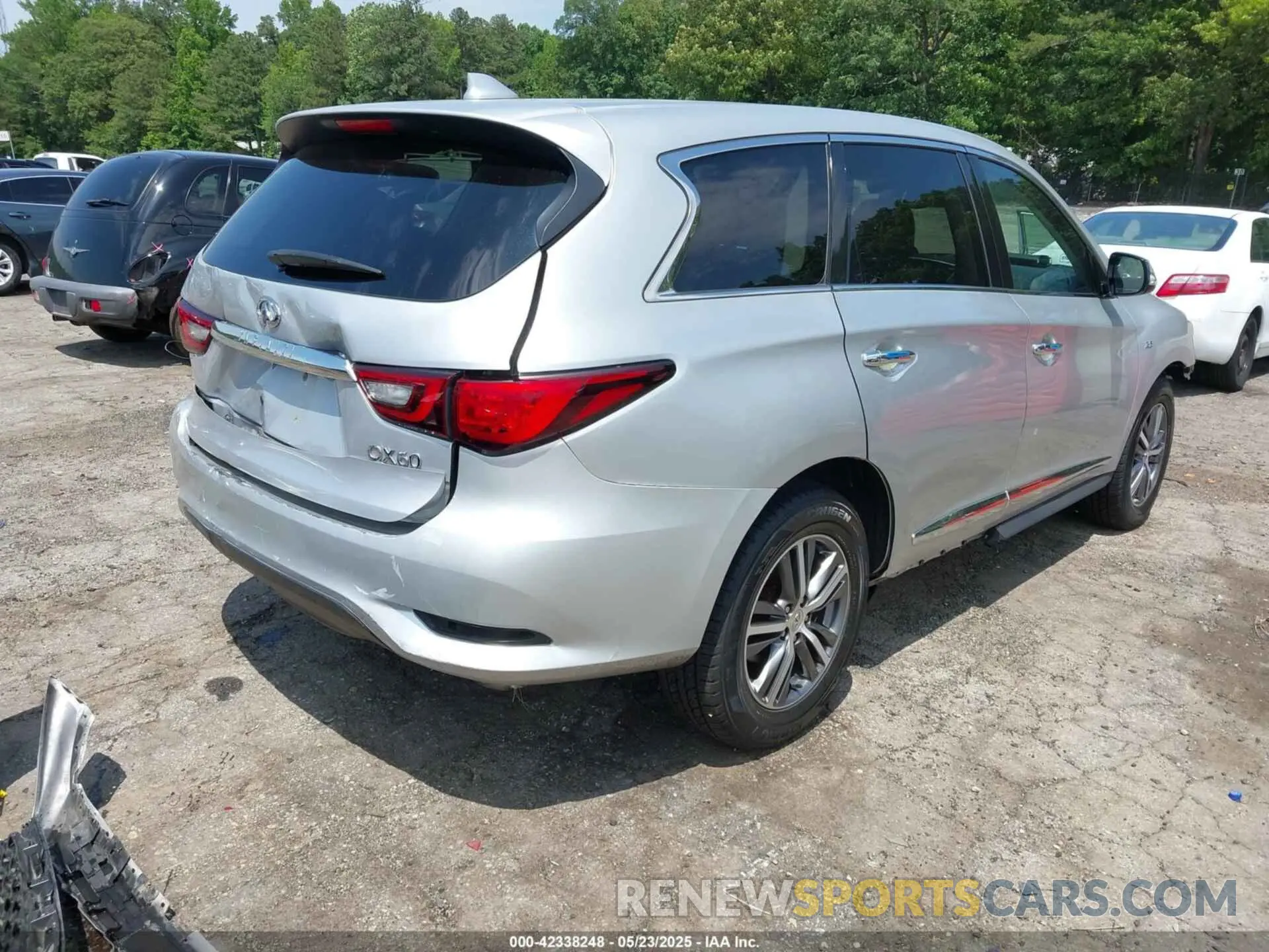4 fotografías del automóvil dañado 5N1DL0MN7LC529460 INFINITI QX60 2020