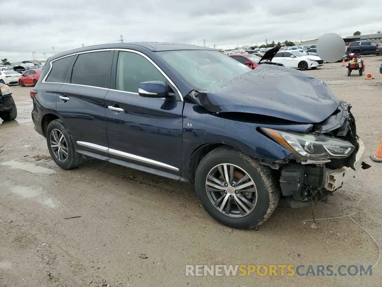 4 fotografías del automóvil dañado 5N1DL0MN7LC529488 INFINITI QX60 2020