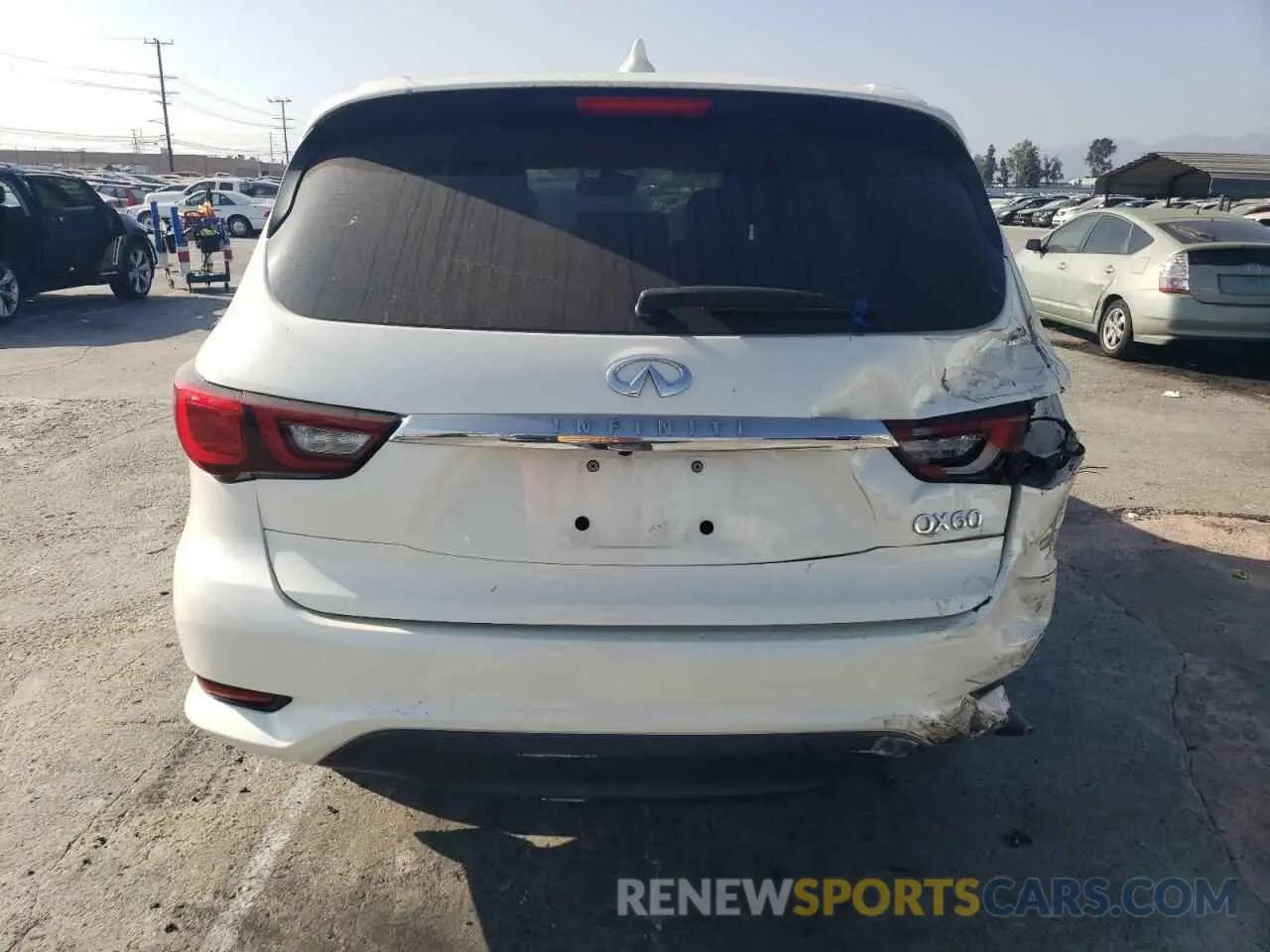 6 fotografías del automóvil dañado 5N1DL0MN8LC516863 INFINITI QX60 2020