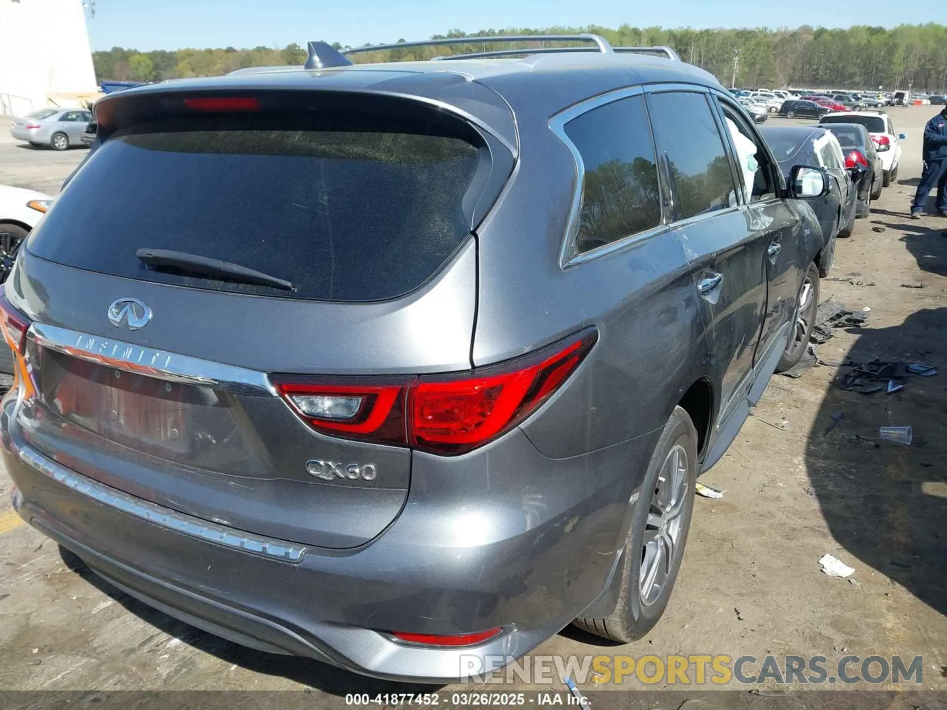 4 fotografías del automóvil dañado 5N1DL0MN9LC506083 INFINITI QX60 2020