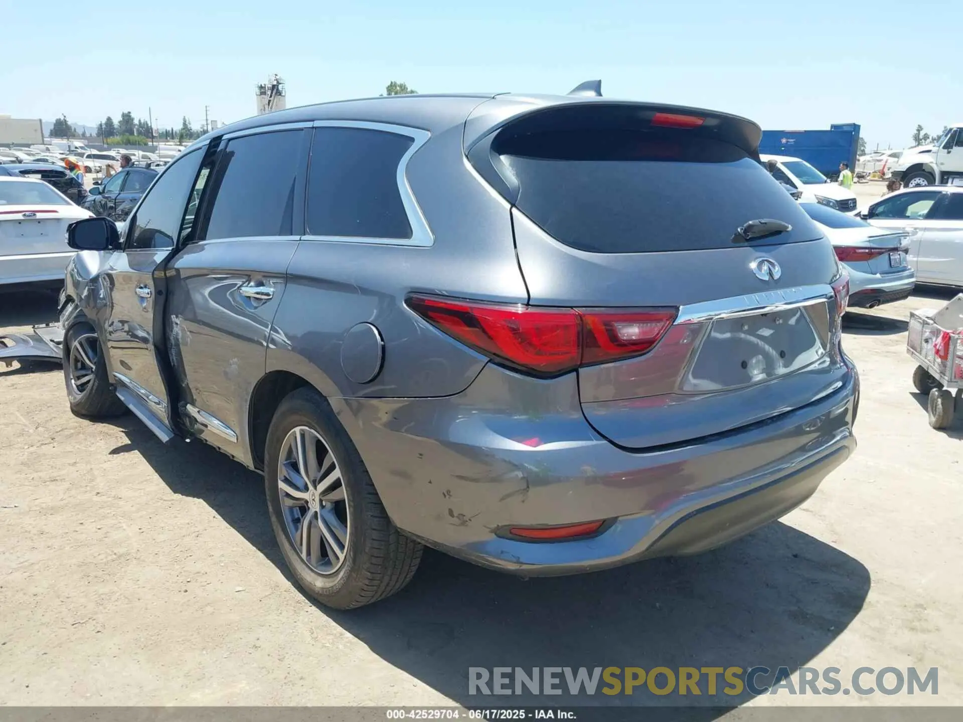 3 fotografías del automóvil dañado 5N1DL0MNXLC506142 INFINITI QX60 2020