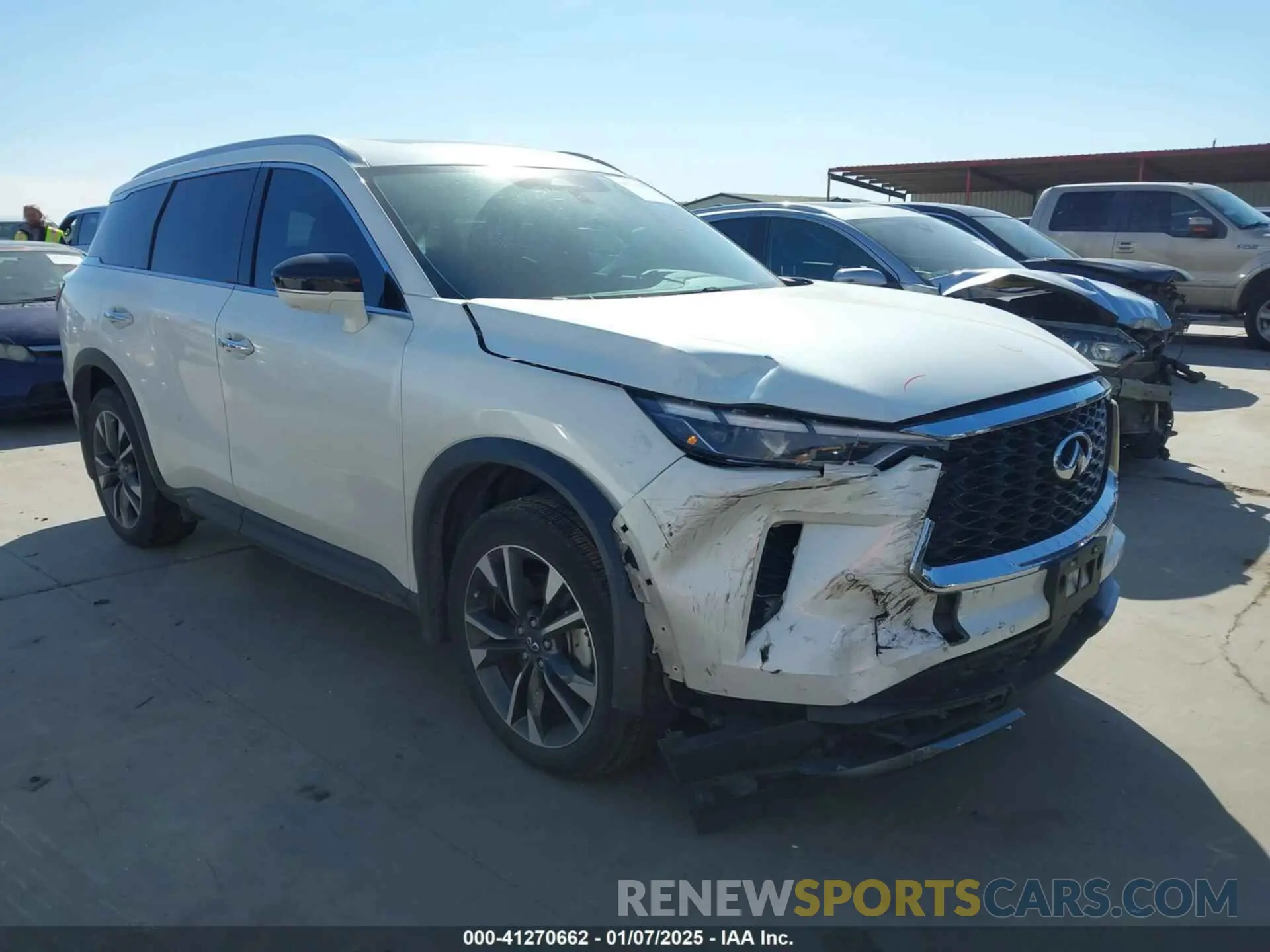 1 fotografías del automóvil dañado 5N1DL1FR1NC337198 INFINITI QX60 2022