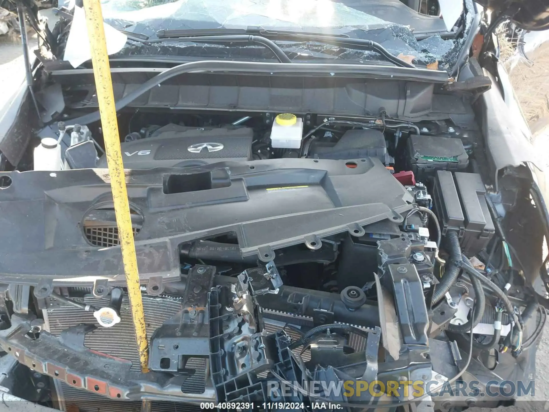 10 fotografías del automóvil dañado 5N1DL1ES7PC375848 INFINITI QX60 2023