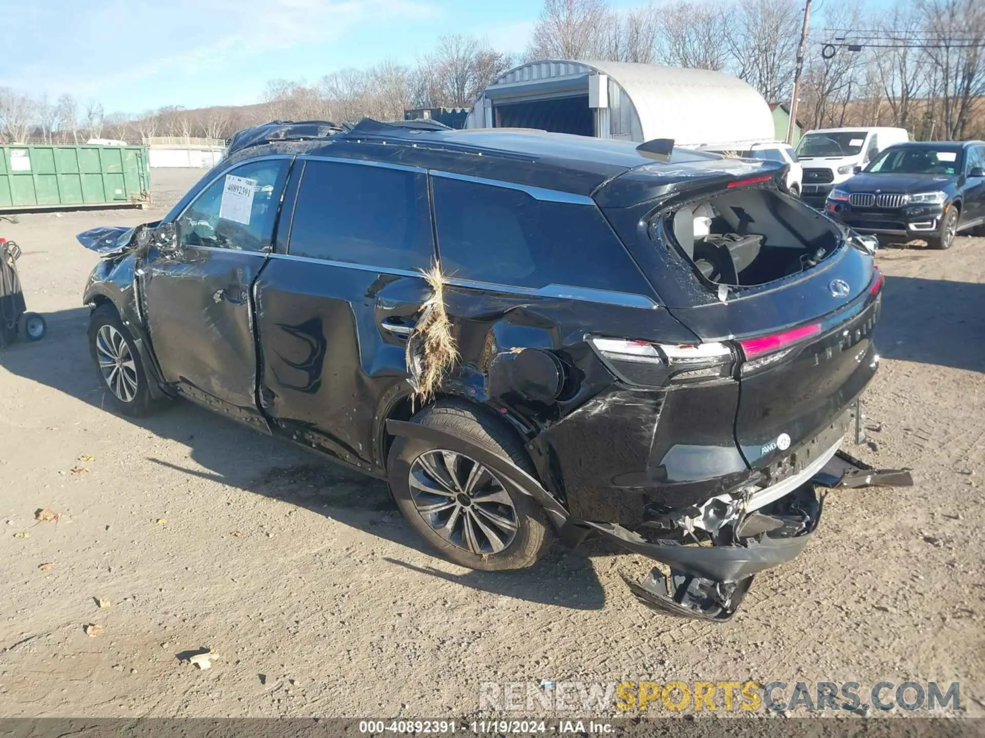 3 fotografías del automóvil dañado 5N1DL1ES7PC375848 INFINITI QX60 2023