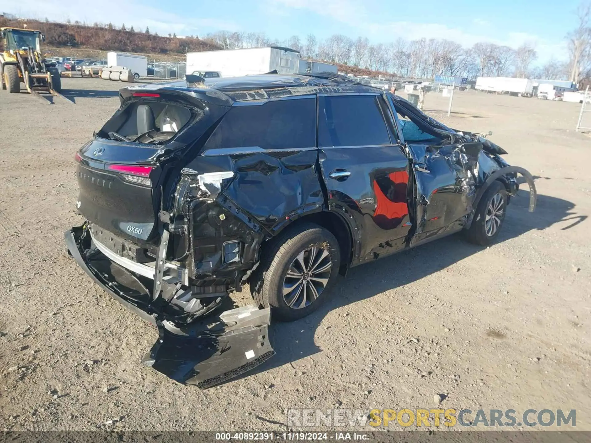 4 fotografías del automóvil dañado 5N1DL1ES7PC375848 INFINITI QX60 2023