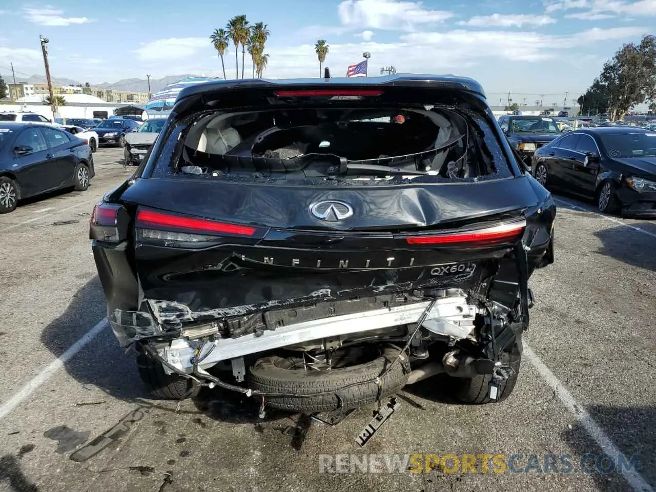 6 fotografías del automóvil dañado 5N1DL1FRXPC364094 INFINITI QX60 2023