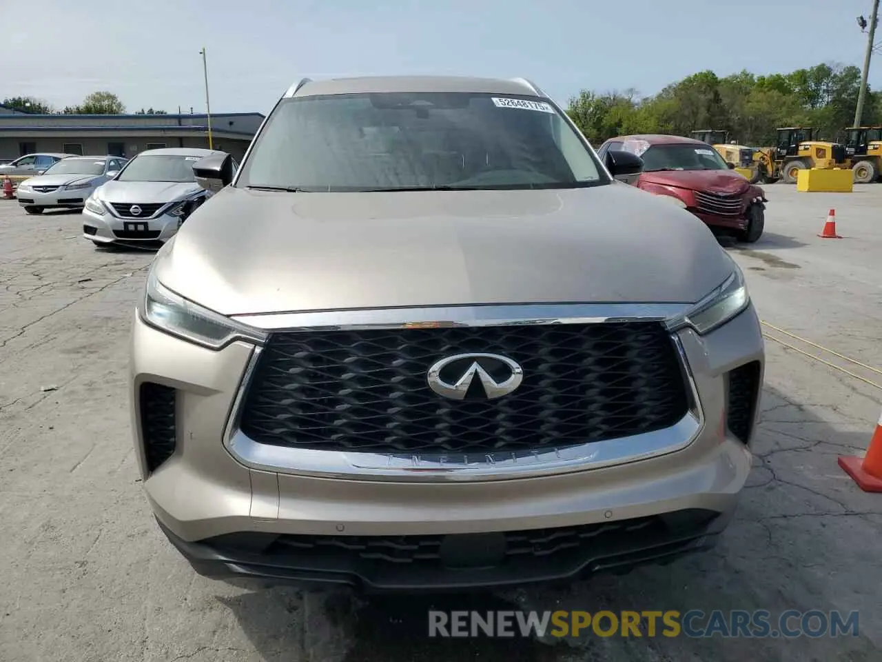 5 fotografías del automóvil dañado 5N1DL1FS6PC358179 INFINITI QX60 2023