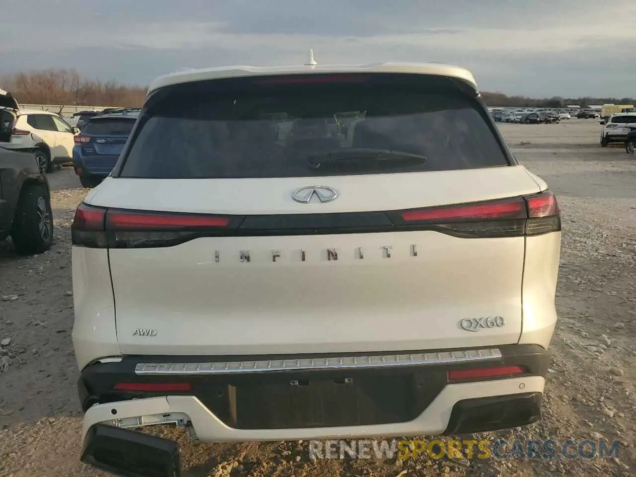 6 fotografías del automóvil dañado 5N1DL1FS7PC368302 INFINITI QX60 2023
