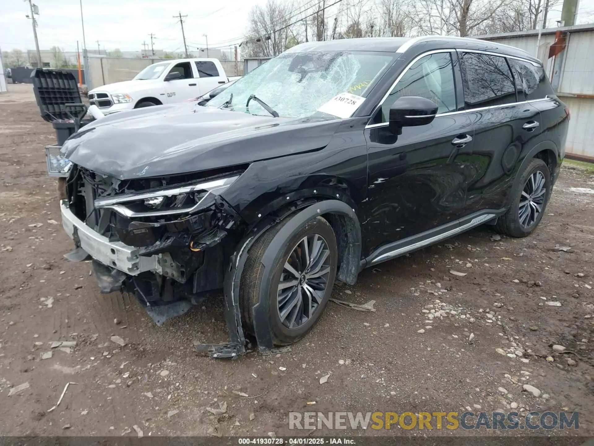 2 fotografías del automóvil dañado 5N1DL1GS3PC361913 INFINITI QX60 2023